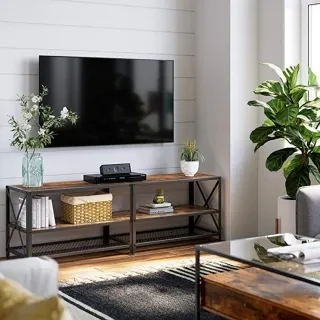【VASAGLE】工業風網格五層書櫃/書架-鐵鏽棕 LBC023B01 歷史價格詳細信息