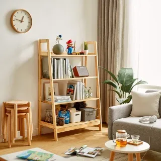 林氏木業北歐實木0.8M四層開放置物架 LS222 歷史價格詳細信息