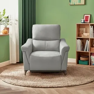 林氏木業科技布附USB插座單人電動沙發 LS332-暮光橙 歷史價格詳細信息