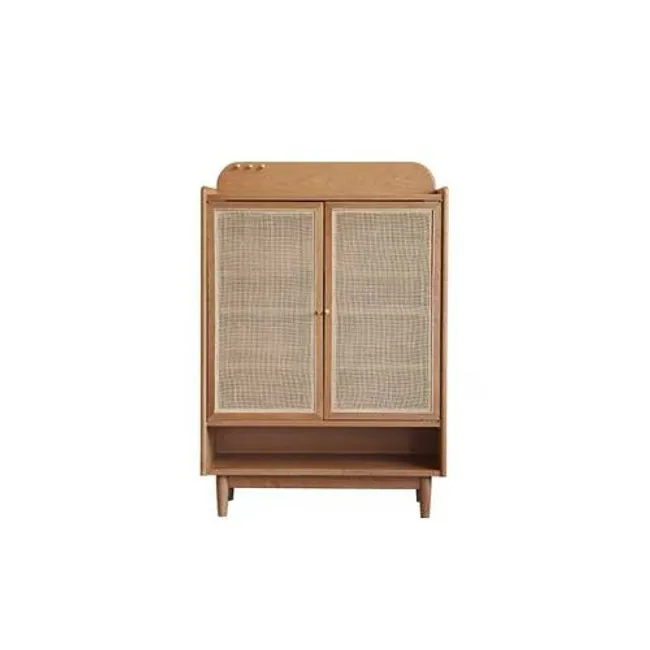 北美櫻桃木全實木玄關處鞋櫃簡約黑胡桃木輕奢鞋櫃儲物置物櫃 歷史價格詳細信息