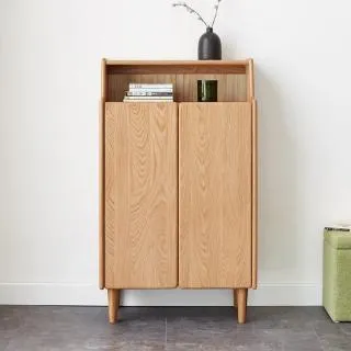 源氏木語柏林橡木實木0.6M開放四層鞋架 Y83L06 歷史價格詳細信息