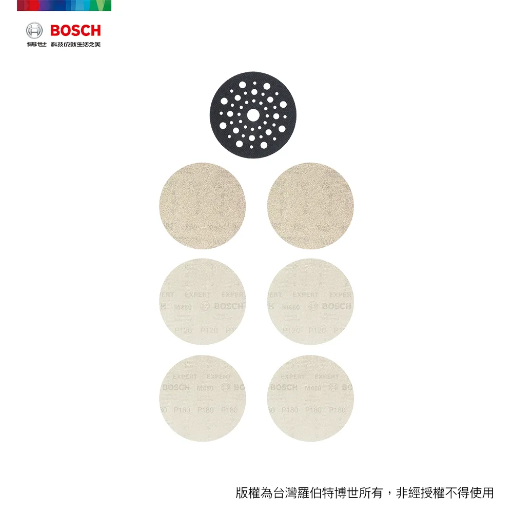 BOSCH 超耐久M480 圓型黏扣集塵砂紙套裝組,125mm 歷史價格詳細信息