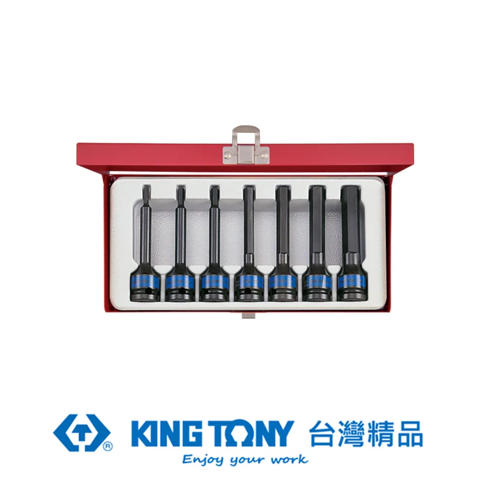 KING TONY 專業級工具 7件式 1/2"(四分)DR. 六角氣動起子頭套筒組 KT4407MP 歷史價格詳細信息