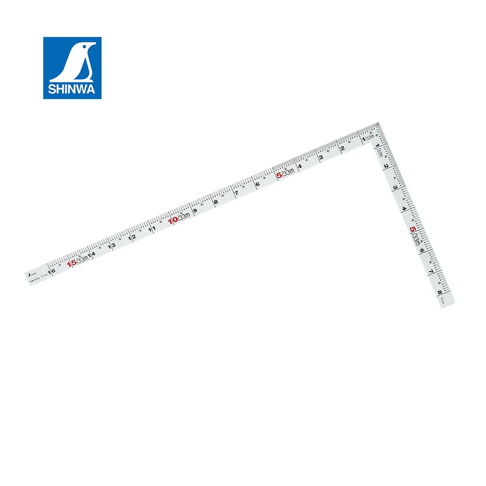日本 SHINWA 鶴龜 超耐磨抗刮白色角尺 薄型 1台尺30公分  日本製 11105 歷史價格詳細信息