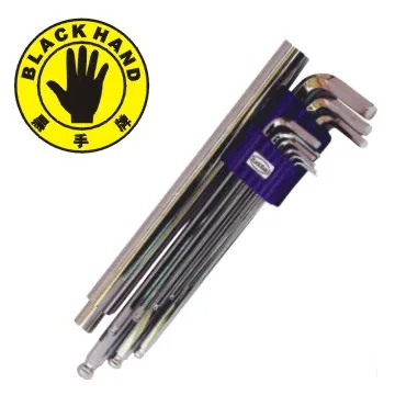 黑手牌 球型六角板手組 三合一握柄 1.5-10 PCS 歷史價格詳細信息