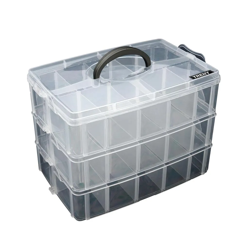 TRENY 三層收納盒-大30格 螺絲 文具 電料 零件 手工藝 配飾 分隔分層存放好管理 3062-14 歷史價格詳細信息