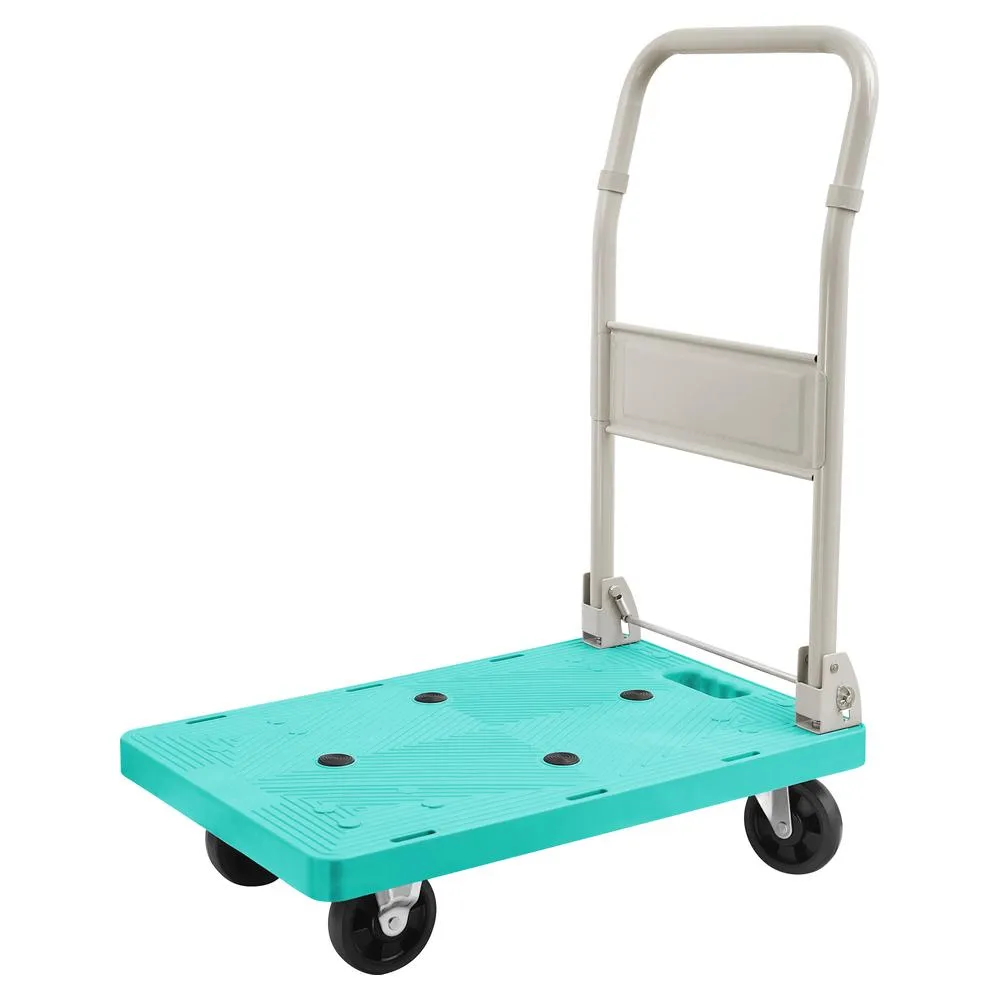 塑鋼手推車 載重500kg 600 x 900 大規格  / 小推車 / 平板車 / 摺疊手推車 / 台製手推車 歷史價格詳細信息