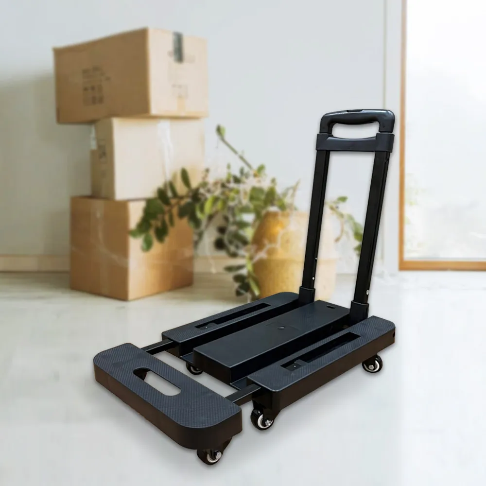 折疊便攜手拉車 購物推車 拉貨拉桿車行李拖車家用輕便買菜車小拉車 歷史價格詳細信息