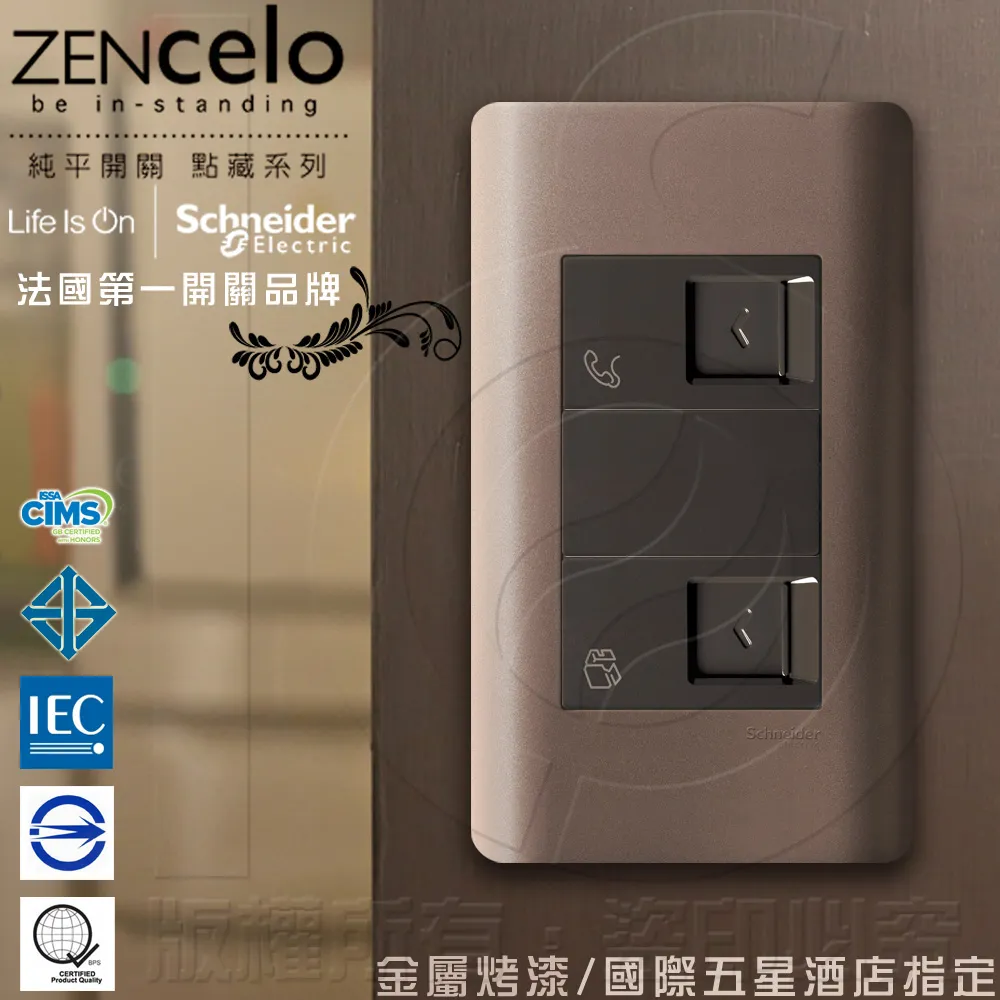 法國Schneider ZENcelo系列 埋入式高屏蔽電視插座_鐵灰色 歷史價格詳細信息