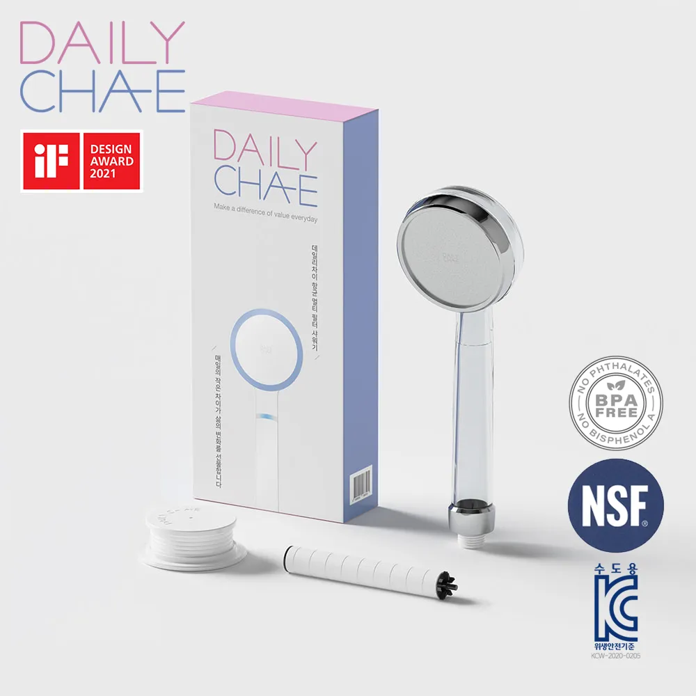 韓國 DailyCha-E 潔淨濾菌蓮蓬頭+潔淨蓮蓬頭濾芯3入(8個月組合包) 歷史價格詳細信息