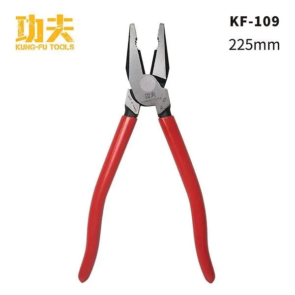 台灣製【功夫】9吋 專利 可剝線 省力 偏芯鋼絲鉗 (附壓著) 鋼絲鉗 KF-909DC鉗子 功夫 歷史價格詳細信息