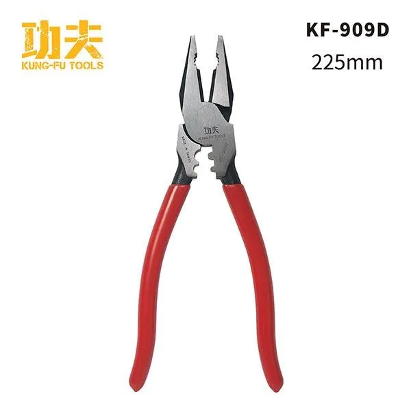 台灣製【功夫】9吋 專利 可剝線 省力 偏芯鋼絲鉗 (附壓著) 鋼絲鉗 KF-909DC鉗子 功夫 歷史價格詳細信息