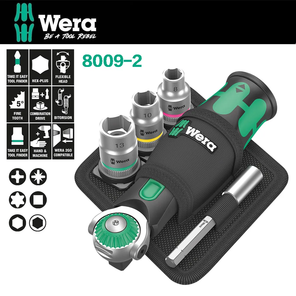 【Wera】棘輪扳手/彩色套筒/起子頭鐵馬工具組-附帆布包(WERA B3) 歷史價格詳細信息