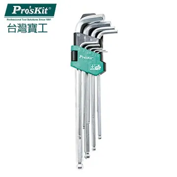 寶工ProsKit長型球頭內六角扳手9支組HW-229B 歷史價格詳細信息