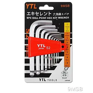 YTL 1.5-6mm 短版球型六角板手 球頭六角棒起子 L型內六角扳手 7支組 7LTBM-6 歷史價格詳細信息