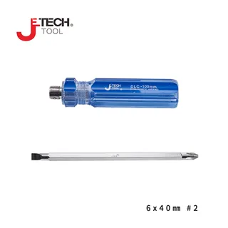 【JETECH】彩條十字/一字雙頭兩用起子 6x150㎜ #2 歷史價格詳細信息