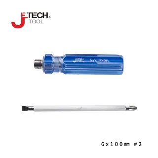 【JETECH】彩條十字/一字雙頭兩用起子 6x150㎜ #2 歷史價格詳細信息