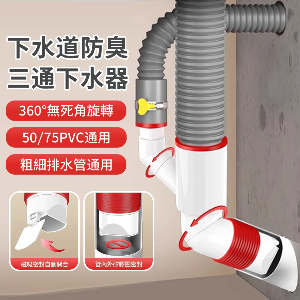 廚房下水管三通洗菜盆水槽凈水器防返臭神器地漏排水管專用分流器壹依醬寶藏店鋪 歷史價格詳細信息