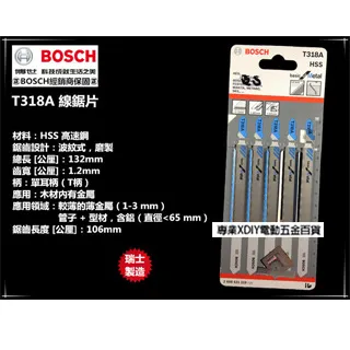 BOSCH線鋸片T318A(5入)-金屬用｜ASTool 亞仕托 歷史價格詳細信息