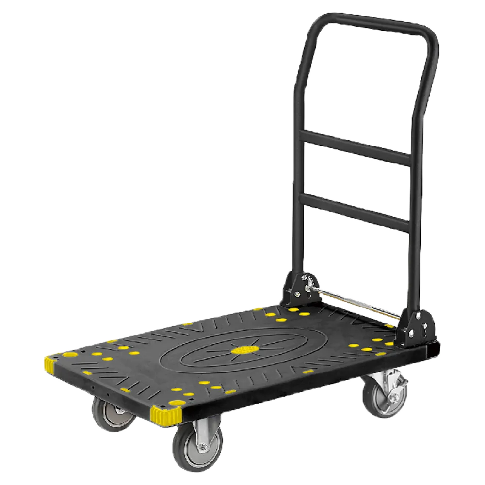 台灣製造【耐重大金剛 400KG】塑鋼四輪手推車 手拉車 載貨推車 萬向輪+定向輪 GWT041 U-Cart 優卡得 歷史價格詳細信息