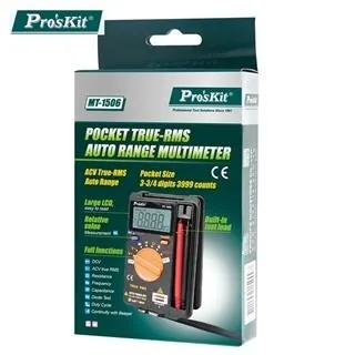 台灣寶工ProsKit口袋型真有效值電表 攜帶型電錶三用電表迷你電表MT-1506(過壓保護,附探針) 歷史價格詳細信息
