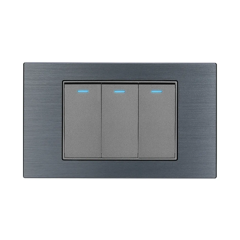 【易智快充】三開三孔電源插座面板-鋼化玻璃 歷史價格詳細信息