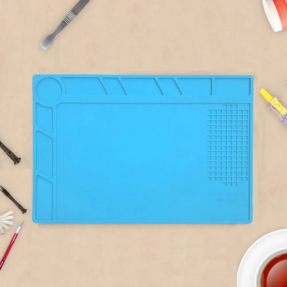 維修工作臺隔熱墊 分離墊 矽膠墊手機維修平臺隔熱帶孔矽膠隔熱墊 歷史價格詳細信息