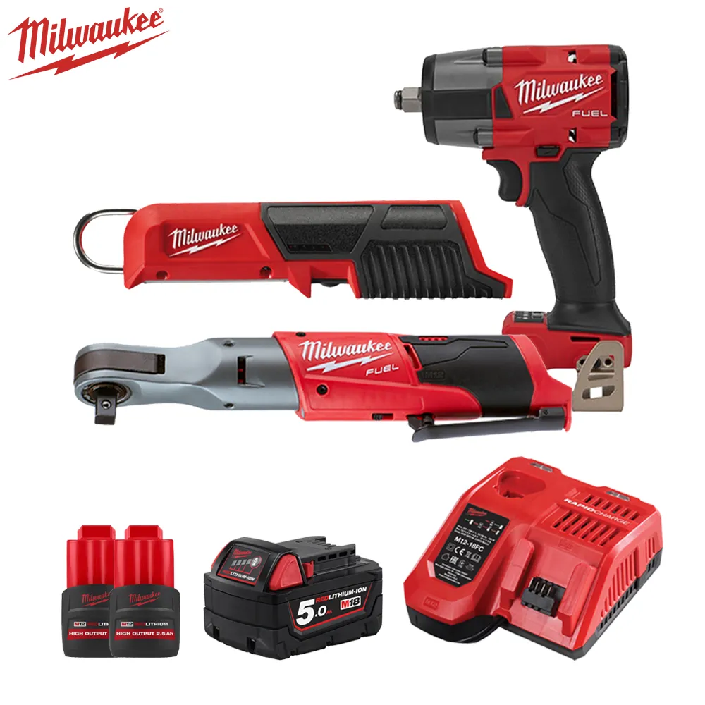 Milwaukee 美沃奇 鋰電無碳刷太陽能用雙機組合(M12FIR38+M18FMTIW2F12+M12HB2.5+M18B5+M12-18FC) 歷史價格詳細信息