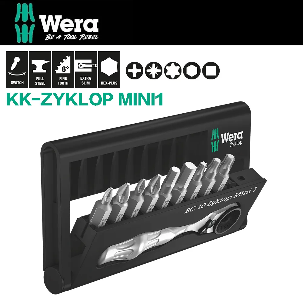 【Wera】1/4迷你棘輪扳手 彩色套筒 起子頭-39件(TOOL-CHECK PLUS) 歷史價格詳細信息