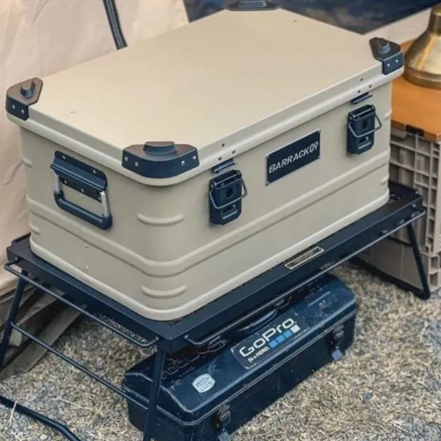 Barrack 09 鋁製收納箱/露營鋁箱47L.戶外收納箱 戶外置物箱 露營裝備箱 露營厚鋁箱 風格鋁箱 歷史價格詳細信息