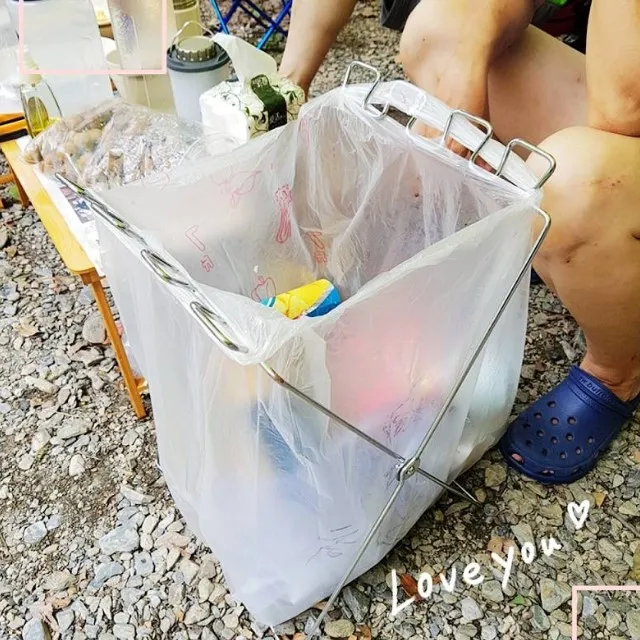 露營垃圾架支架戶收納網袋掛架小型蛋卷桌垃圾袋架子廚房掛式野  露天拍賣 歷史價格詳細信息