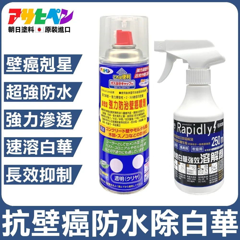 【日本Asahipen】強力防水抗壁癌噴劑 420ML+工具組(壁癌 防水 防水漆 批土 白華 油漆 水泥漆 乳膠漆) 歷史價格詳細信息
