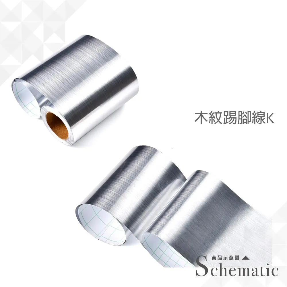 木紋踢腳線T款二入 金屬髮絲紋 踢腳板 腰線貼 歷史價格詳細信息