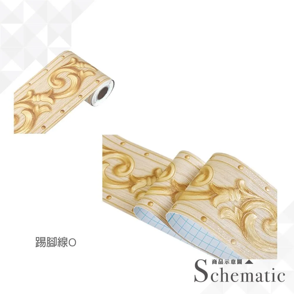 歐風加厚款踢腳線 A款二入 踢腳板 腰線貼 歷史價格詳細信息