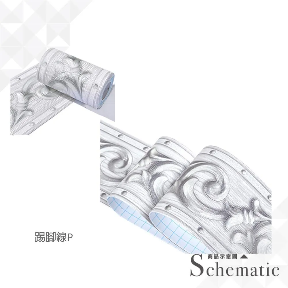 歐風加厚踢腳線 U款二入 踢腳板 腰線貼 歷史價格詳細信息