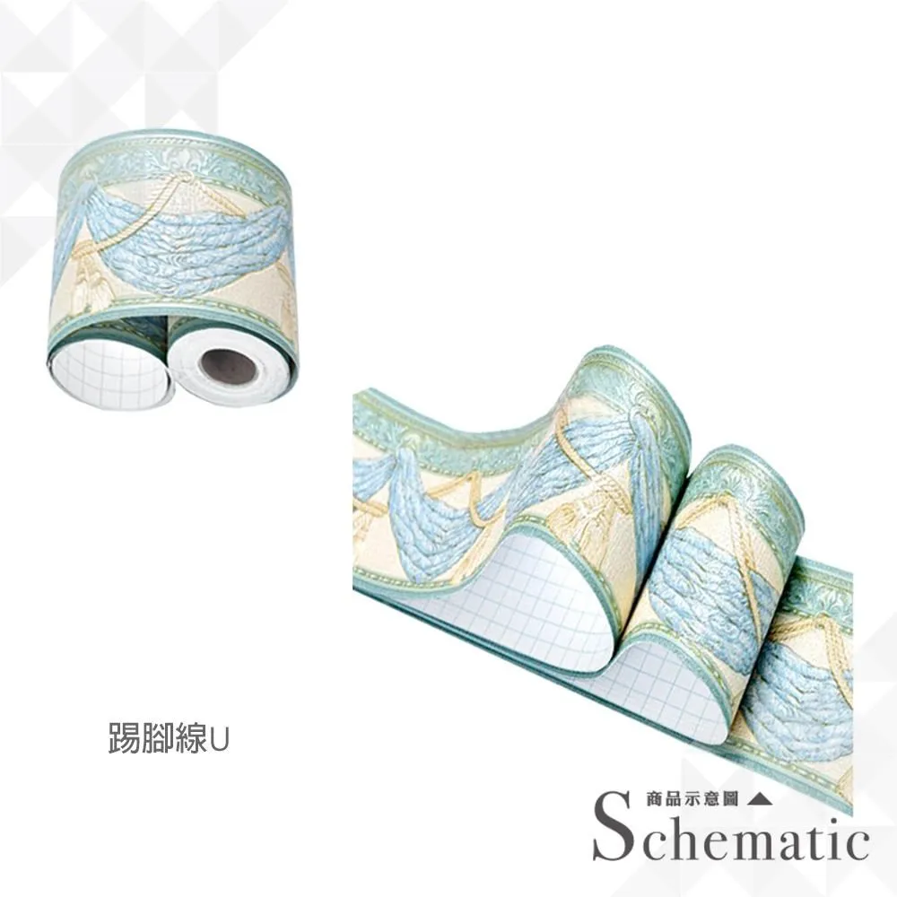 歐風加厚踢腳線 U款二入 踢腳板 腰線貼 歷史價格詳細信息