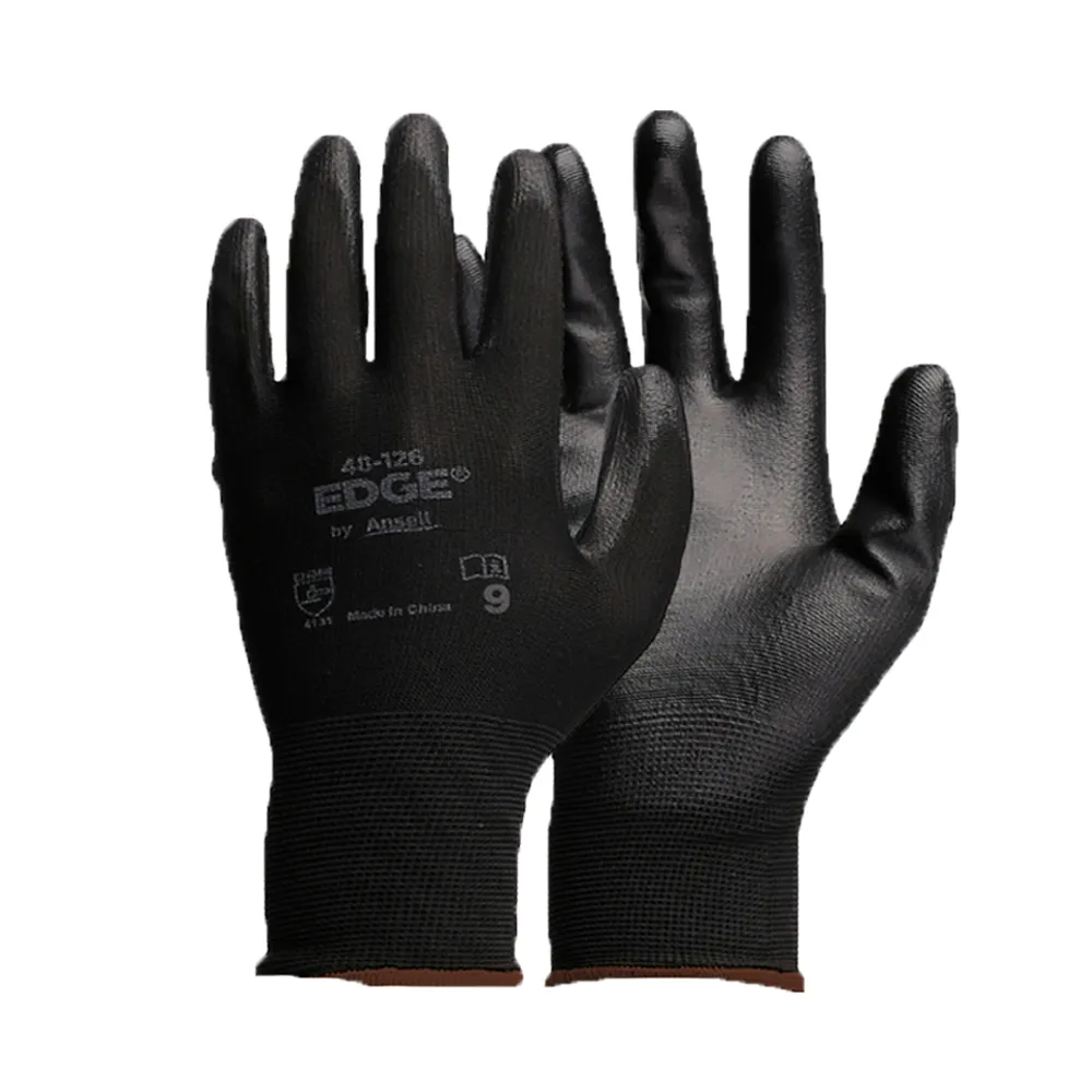 Ansell安思爾丁晴勞保耐磨防滑透氣PU涂層浸掌滌綸防切割防護手套~台北悠閣 歷史價格詳細信息