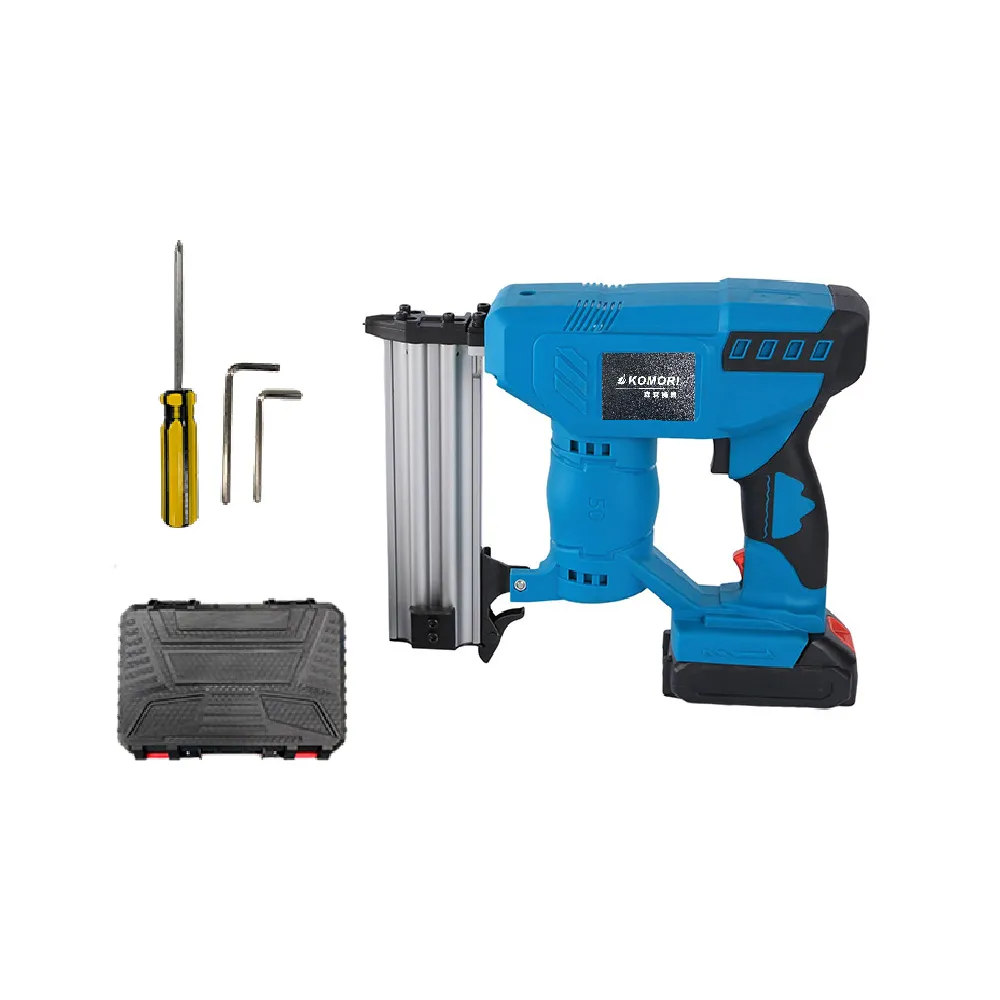 【Komori 森森機具】充電式釘槍-藍 紙盒 限用ㄇ型1007F加送兩種釘針(電動釘槍 碼釘槍  門型釘 木工氣槍釘) 歷史價格詳細信息