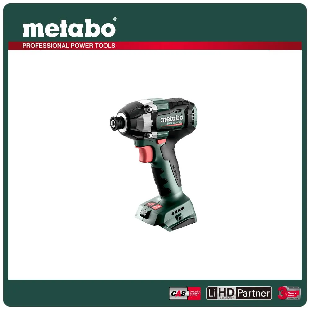metabo 美達寶 18V鋰電無刷衝擊起子機 SSD 18 LT 200 BL 空機 (metaBOX) 價格比較,價格查詢,歷史價格詳細信息