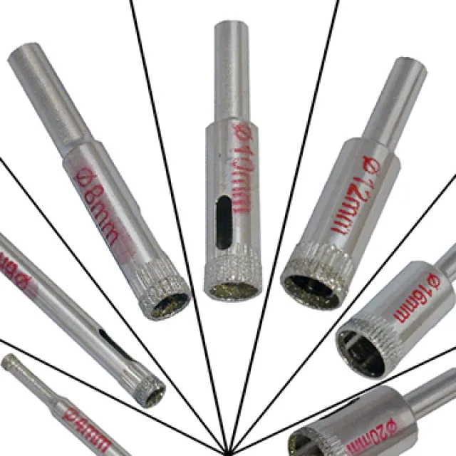 《派樂》鑽孔大師水電推薦-DIY鑽石粉鑽頭〈4、6、8、10、12、16、20mm家庭7支組〉 歷史價格詳細信息