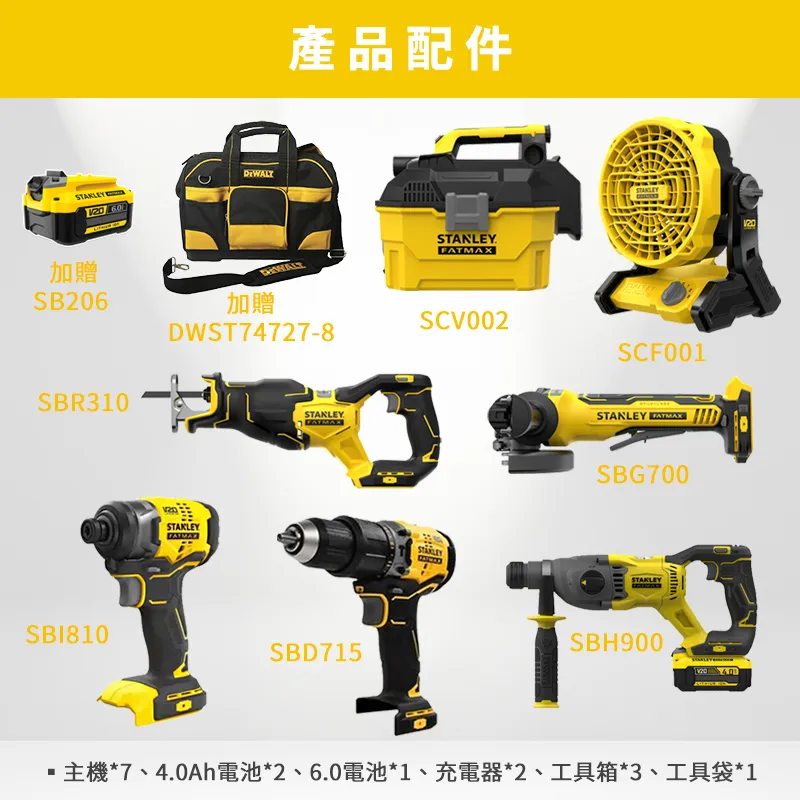 【Stanley】20V 無刷衝擊起子機 雙電2.0Ah(SBI810D2K) 歷史價格詳細信息