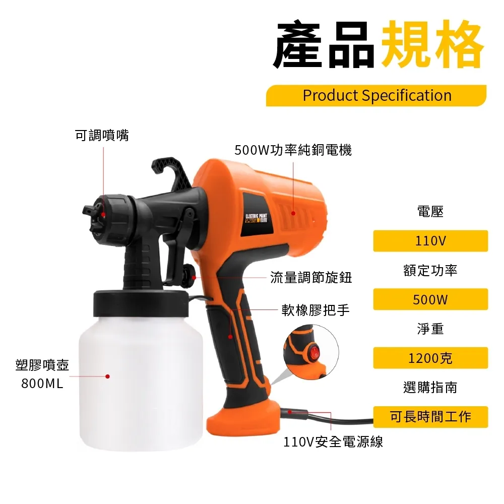 110V 噴漆槍 油漆噴槍 噴漆機 電動噴漆槍 電動噴槍 電動噴漆機 超能玩工 保固一年半 歷史價格詳細信息