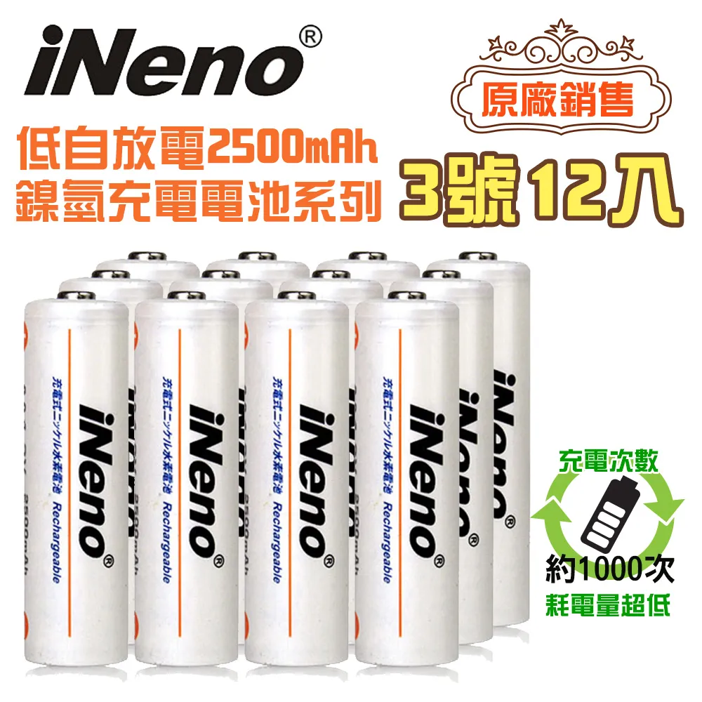 iNeno 低自放3號鎳氫充電電池12入 歷史價格詳細信息