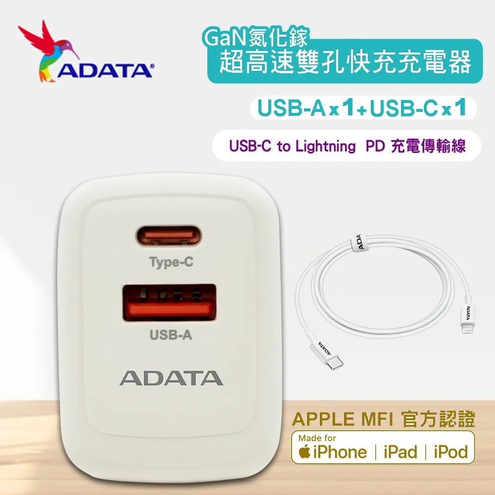 ADATA 威剛 G65Q USB-C/A 65W 氮化鎵 雙孔 PD快充充電器 歷史價格詳細信息