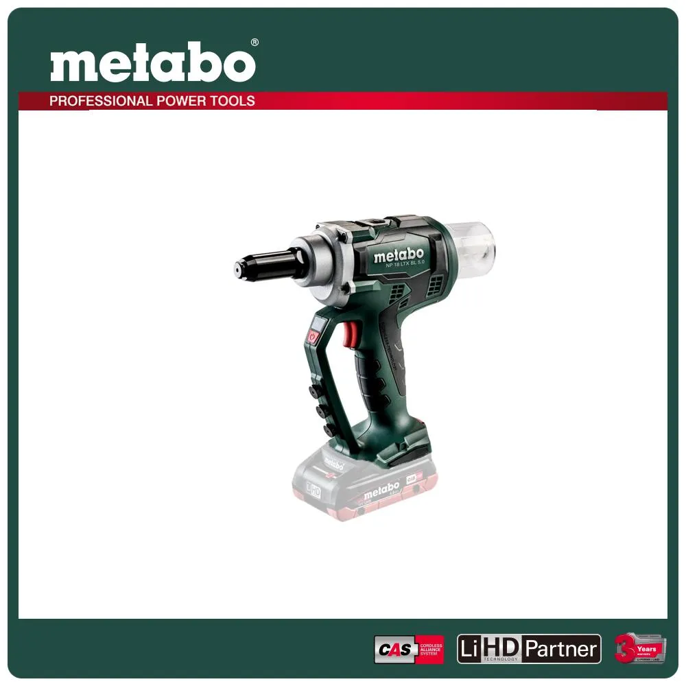 metabo 美達寶 18V鋰電無刷拉釘機(NP 18 LTX BL 5.0  空機)｜ASTool 歷史價格詳細信息