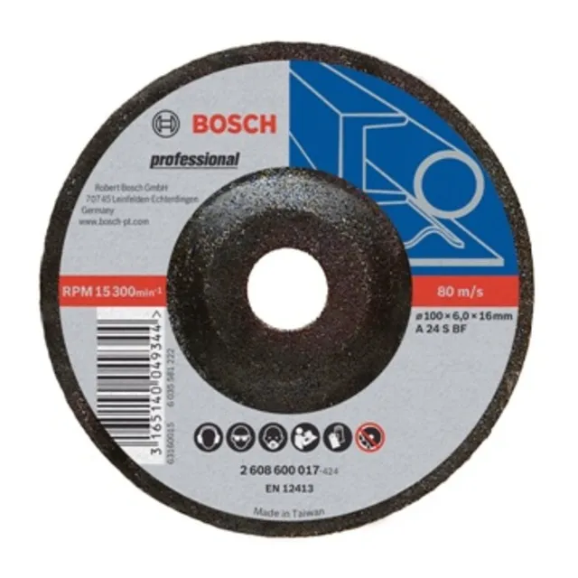 BOSCH 4英吋 砂輪片(磨)100x6.0x16.0 mm (25入) 歷史價格詳細信息