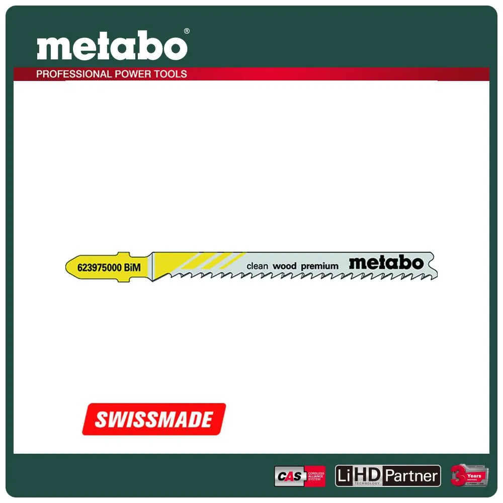 metabo 美達寶 木工線鋸片 91/ 3.0mm/ 8T (T301CD) 623654000 5支裝 歷史價格詳細信息