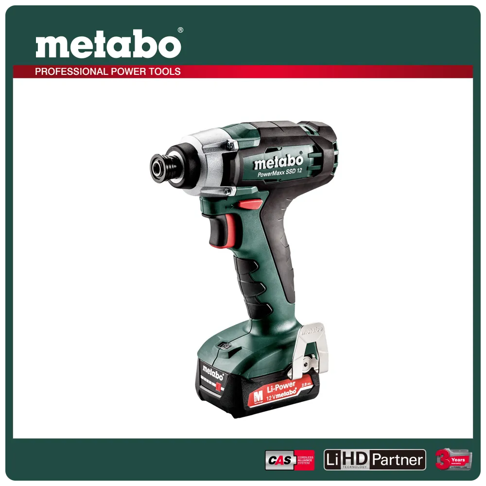 metabo 美達寶 12V鋰電衝擊起子機 PowerMaxx SSD 12 2.0Ah (膠箱) 歷史價格詳細信息