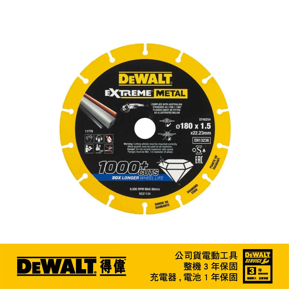 【DEWALT 得偉】砂輪片105x1.2x16mm不鏽鋼切斷砂輪片 50入(DWA 8060) 歷史價格詳細信息
