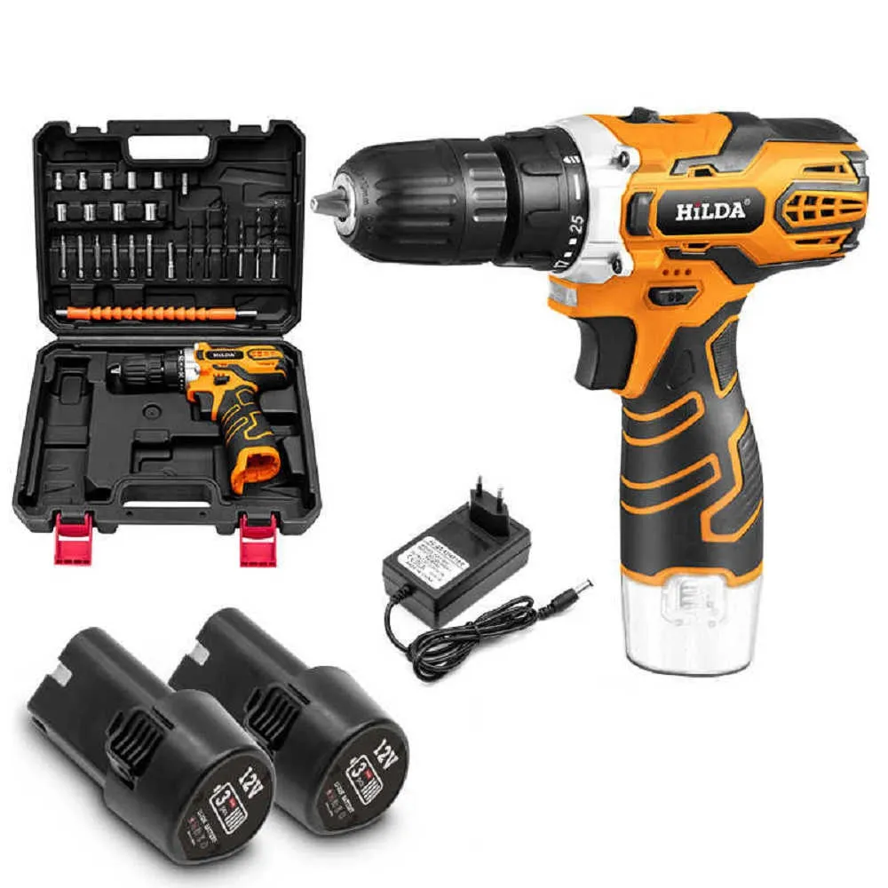 HiLDA/希爾達家用充電電錘衝擊鑽 鋰電手電鑽螺絲刀石材打孔鑽牆 歷史價格詳細信息